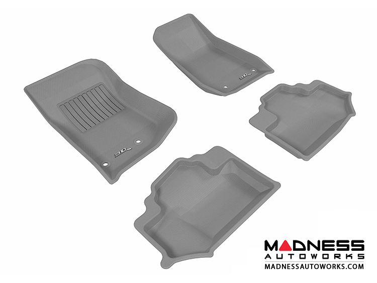 Jeep Wrangler Floor Mats (Set of 4) - Gray by 3D MAXpider